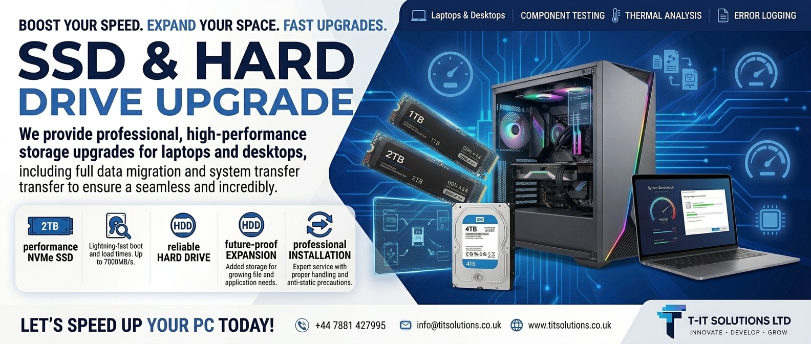 SSD & Hard Drive Upgrade